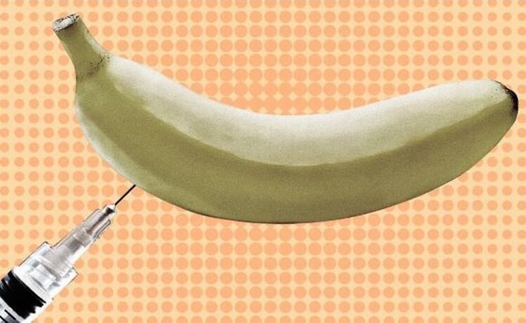 injekcijos varpos padidinimas naudojant bananą kaip pavyzdį